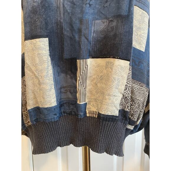 Vintage 90s St. CroixI Knits Polo Shirt Mens 2X Geometric Retro Tony Soprano USA - Picture 5 of 10